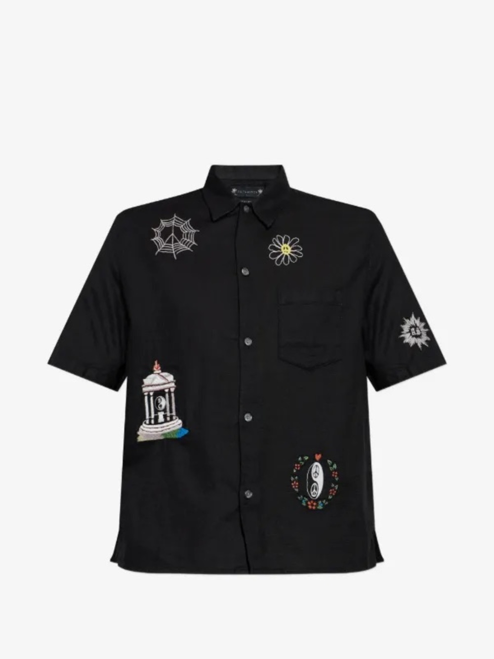 AllSaints | Embroidered Short | Boxy Fit